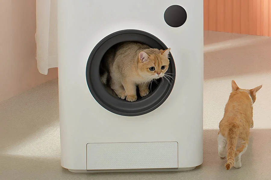 litter box with tray